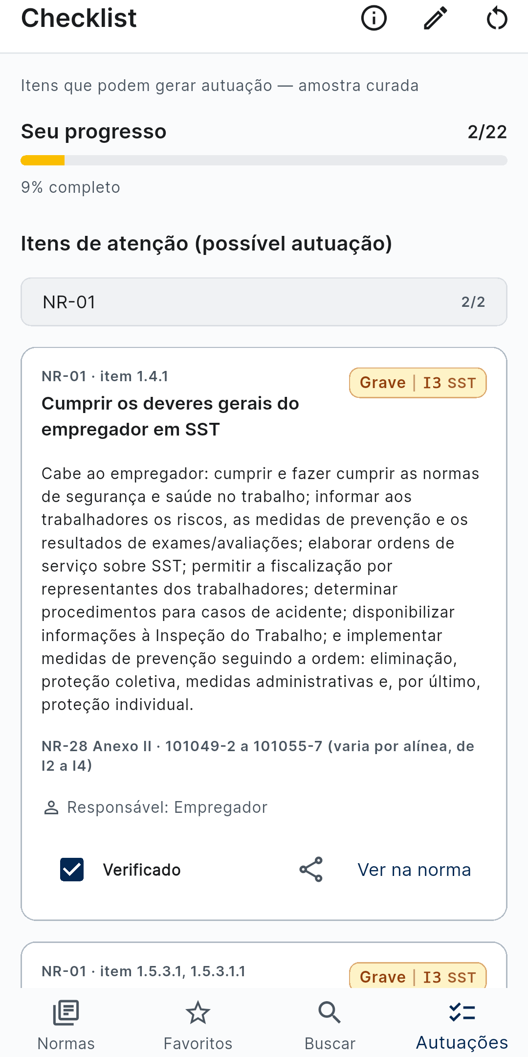 Checklist de segurança no trabalho