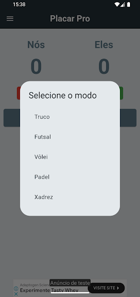 Print do Placar Pro